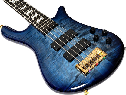Spector Euro5 LT Electric Bass, 5-String (with Gig Bag), Blue Fade Gloss