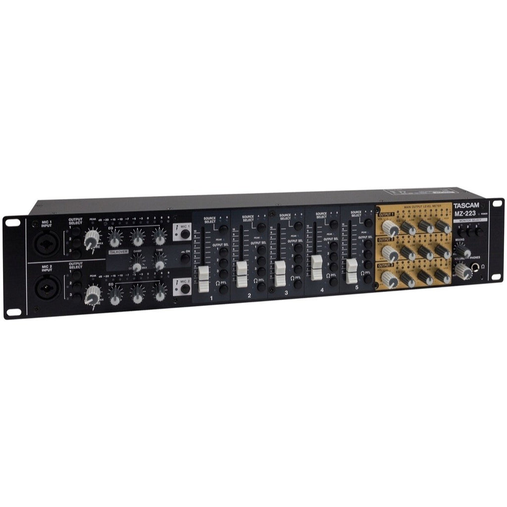 Tascam MZ-223 Rackmount Mixer, 7-Channel