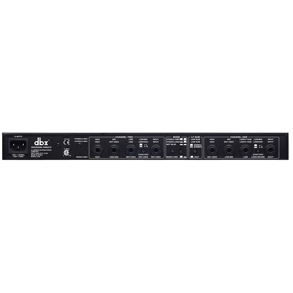 dbx 234S Crossover, Stereo 2-Way, 3-Way and Mono 4-Way