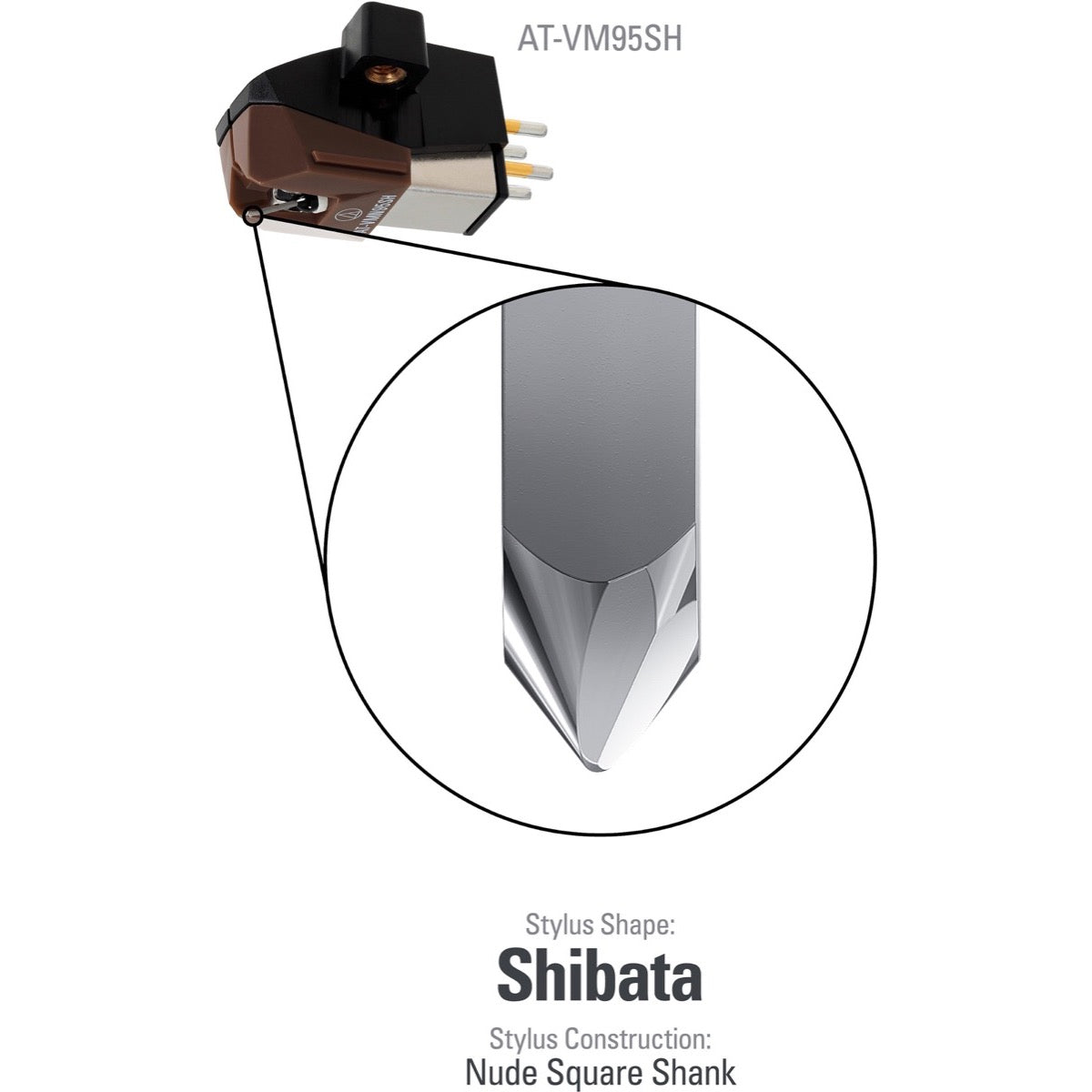 Audio-Technica AT-VM95SH Dual Moving Magnet Cartridge