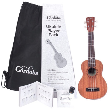 Cordoba Soprano Ukulele Player Pack