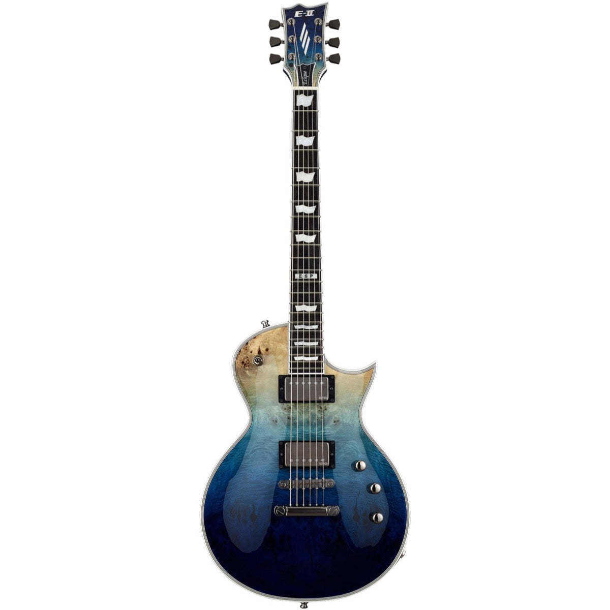 ESP E-II Eclipse BM Electric Guitar (with Case), Blue Natural Fade