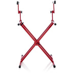 Gator Frameworks 2-Tier X-Style Keyboard Stand, Red