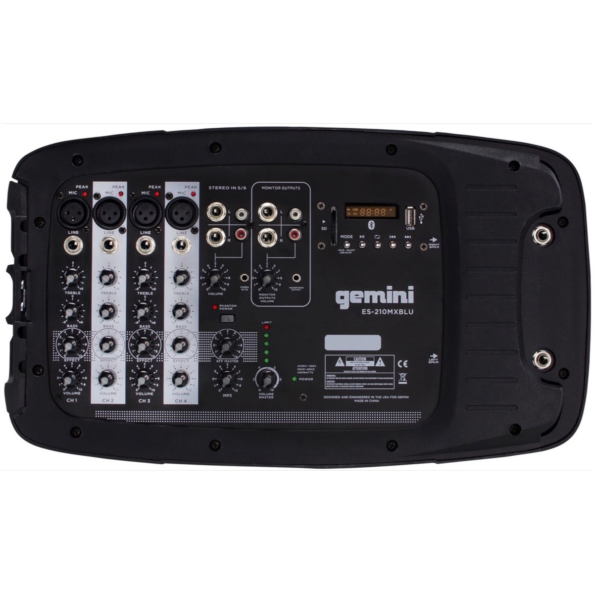 Gemini ES-210MXBLU Portable PA System
