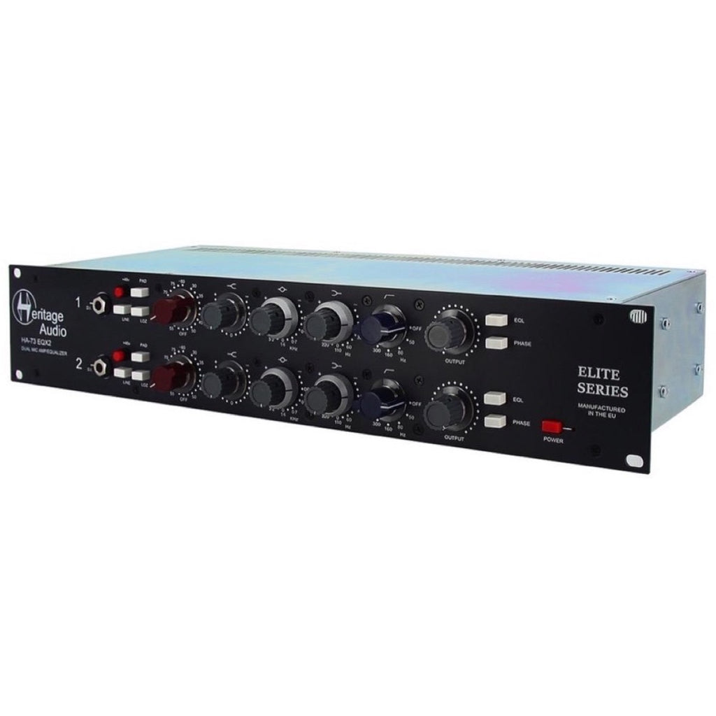 Heritage Audio HA73EQX2 Elite Series 2-Channel Microphone Preamplifier with Equalizer