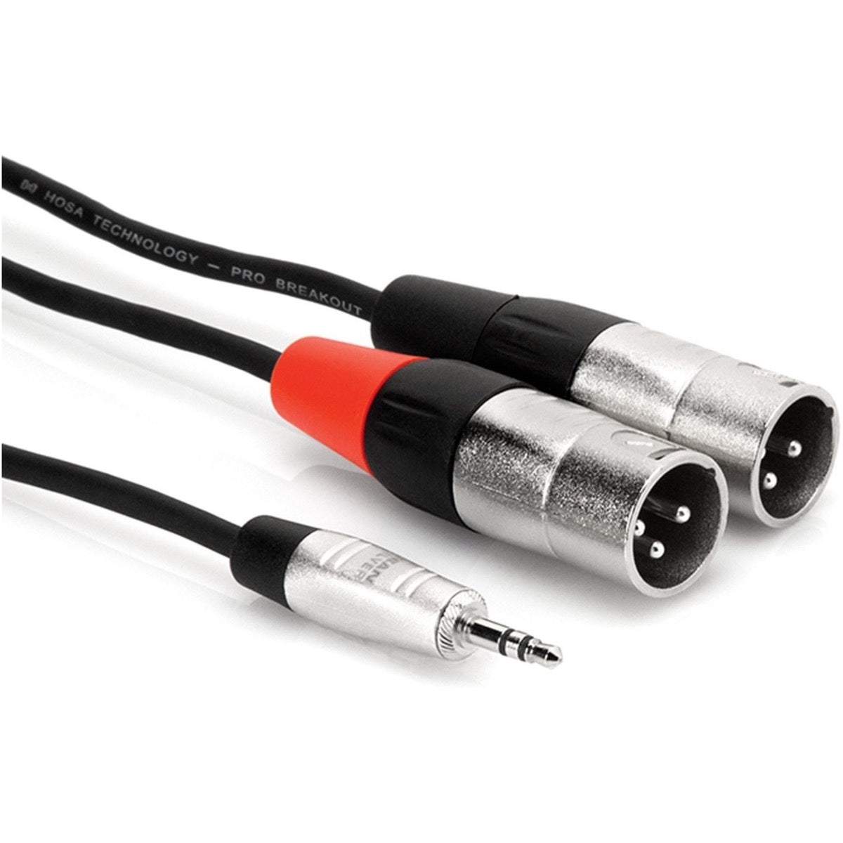 Hosa REAN Pro Stereo Breakout Mini TRS to Dual XLR Male Cable, HMX-003Y, 3 Foot