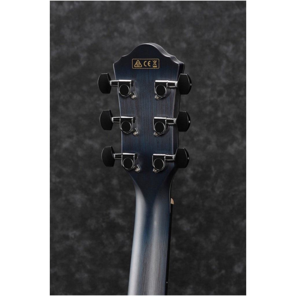 Ibanez AEWC400 Acoustic-Electric Guitar, Indigo Blue Burst