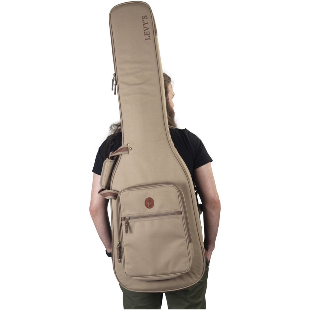 Levy's 200-Series Deluxe Electric Bass Gig Bag, Tan