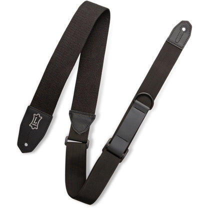 Levy's Right Height Cotton Guitar Strap, Black, MRHC-BLK
