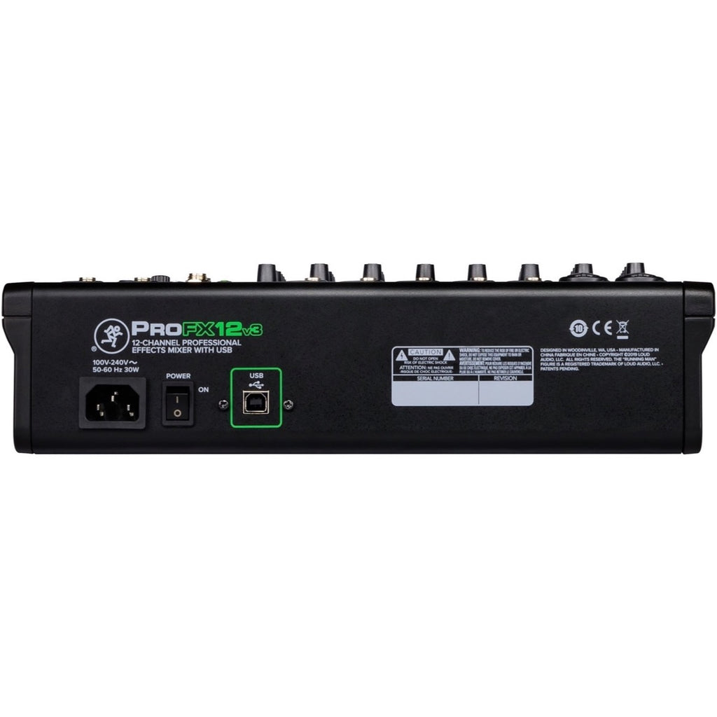 Mackie ProFX12v3 Professional USB Mixer, 12-Channel