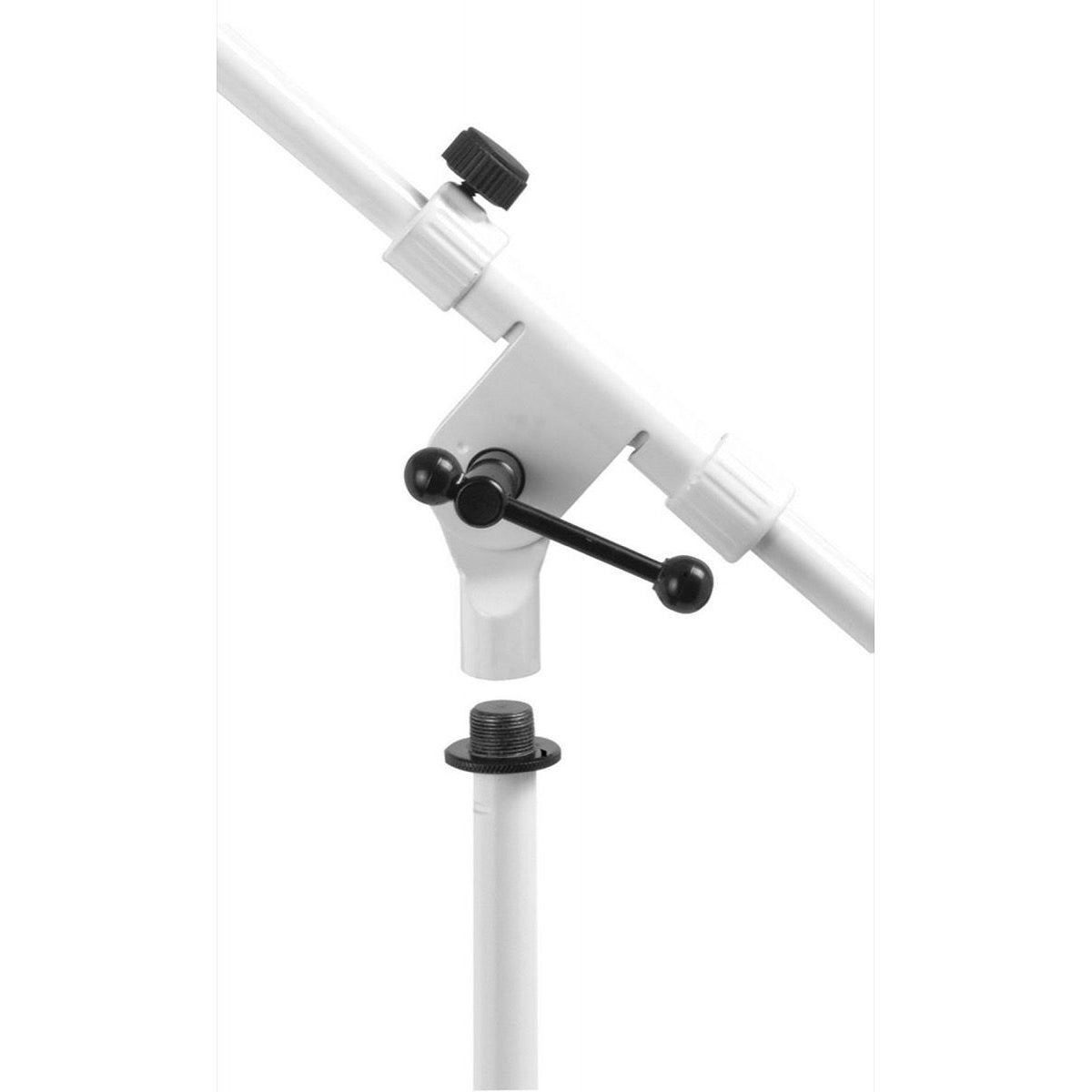 On-Stage MS7801W Euro Boom Microphone Stand, White