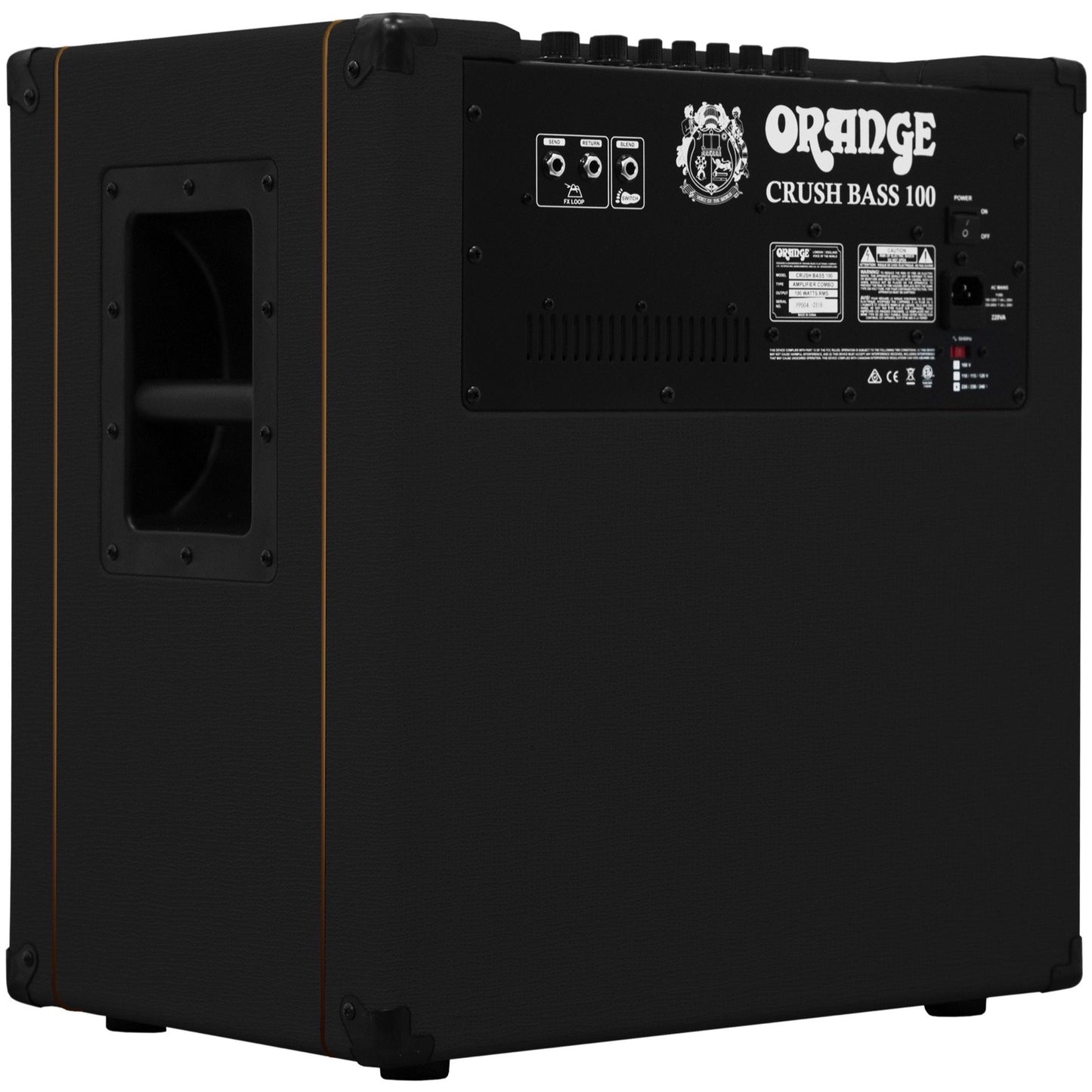 Orange Crush Bass 100 Bass Combo Amplifier (100 Watts, 1x15 Inch), Black