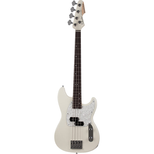 Schecter Banshee Bass Guitar, Olympic White