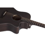 Schecter Orleans Studio Acoustic-Electric Guitar, Satin See Thru Black