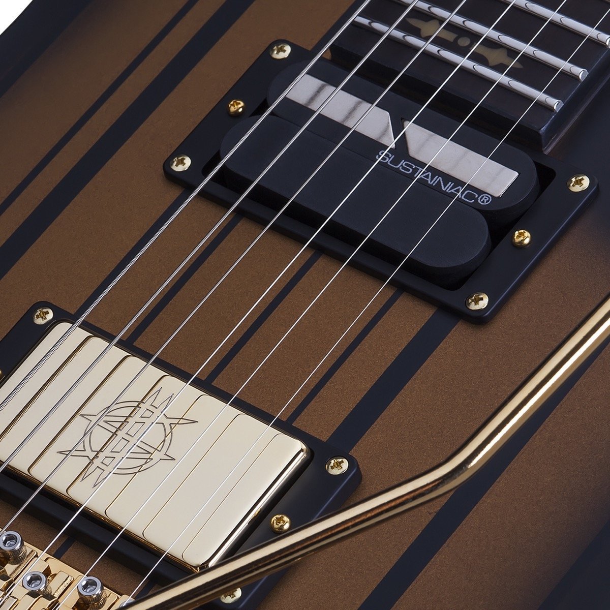 Schecter Synyster Custom S Electric Guitar, Satin Goldburst
