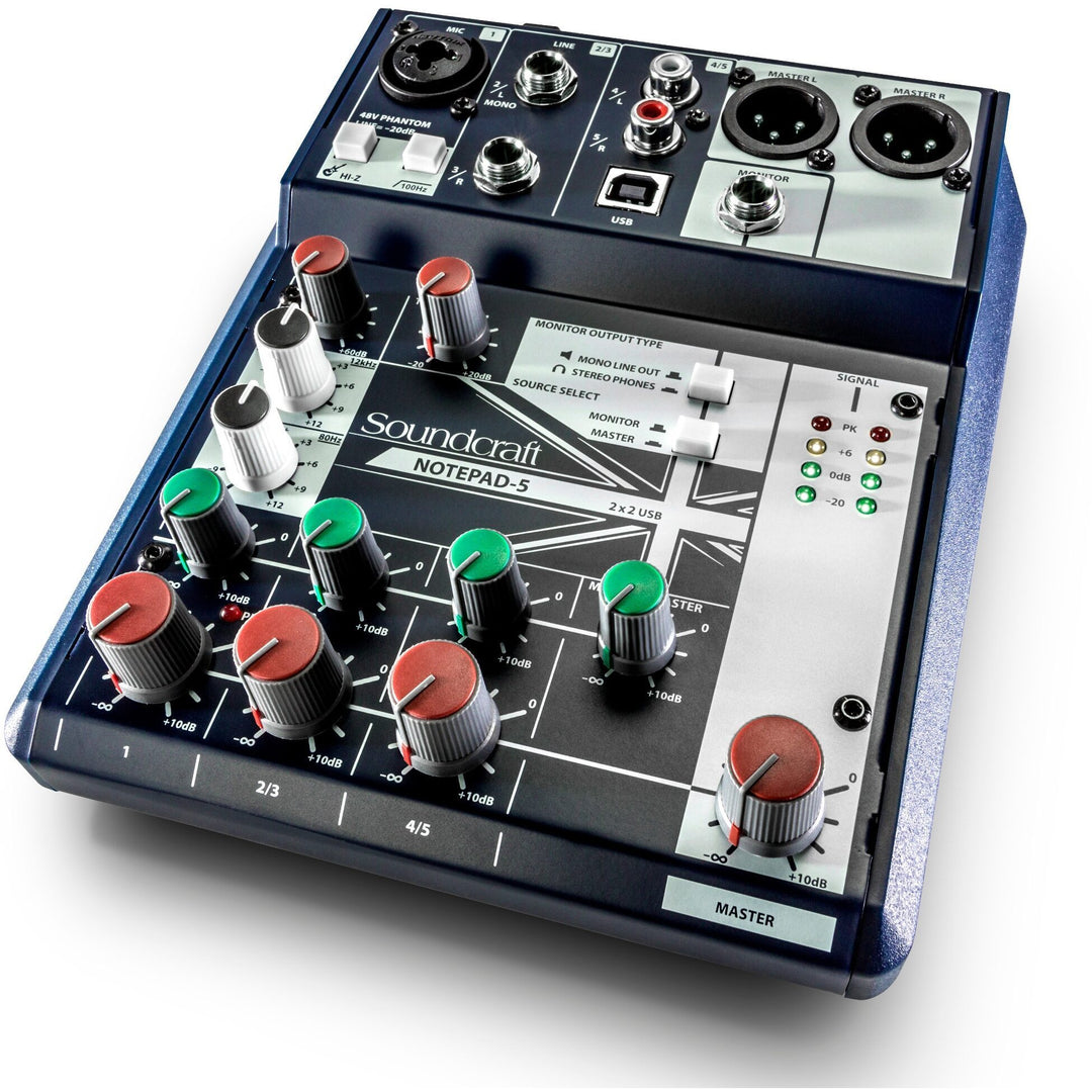 Soundcraft Notepad-5 Analog USB Mixer