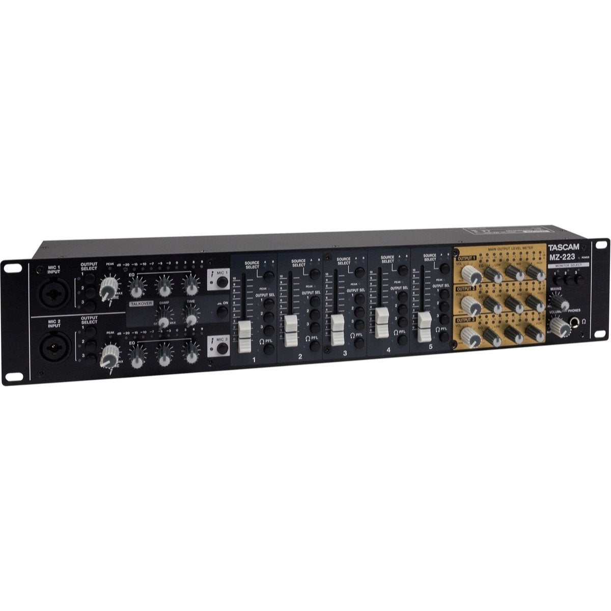 Tascam MZ-223 Rackmount Mixer, 7-Channel