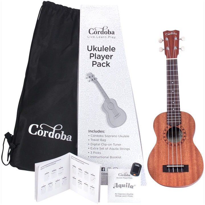 Cordoba Concert Ukulele Player Pack