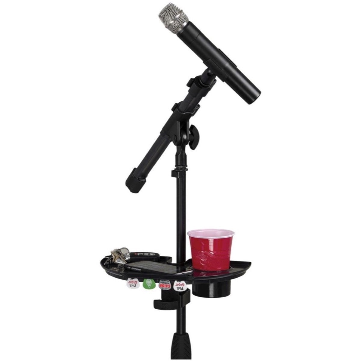 Gator GFW-MICACCTRAY Microphone Stand Accessory Tray with Drink Holder