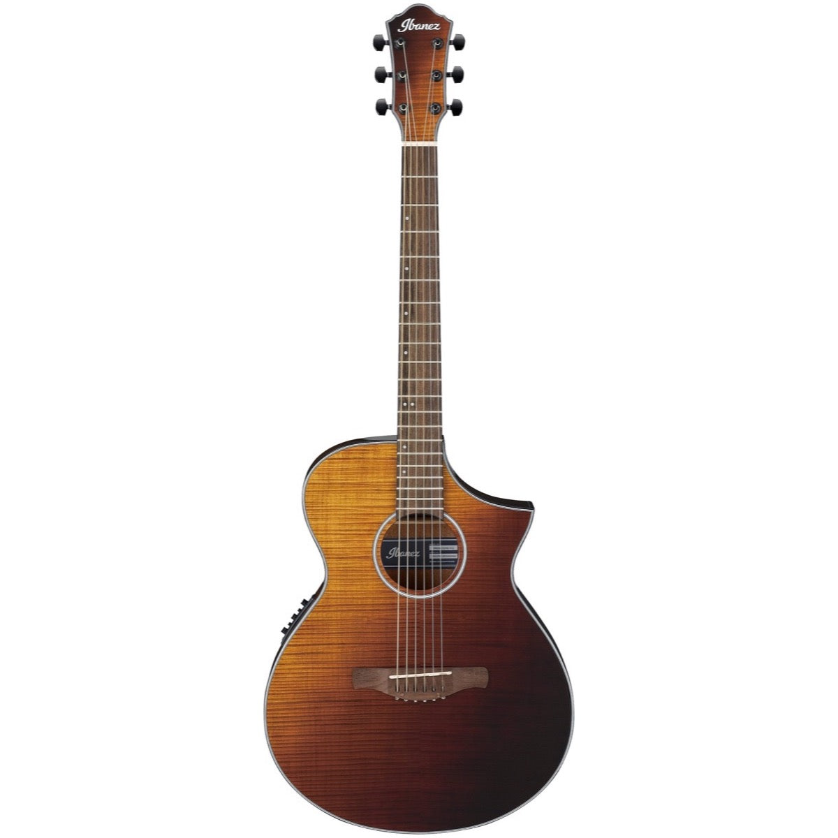 Ibanez AEWC32 Acoustic-Electric Guitar, Amber Sunset