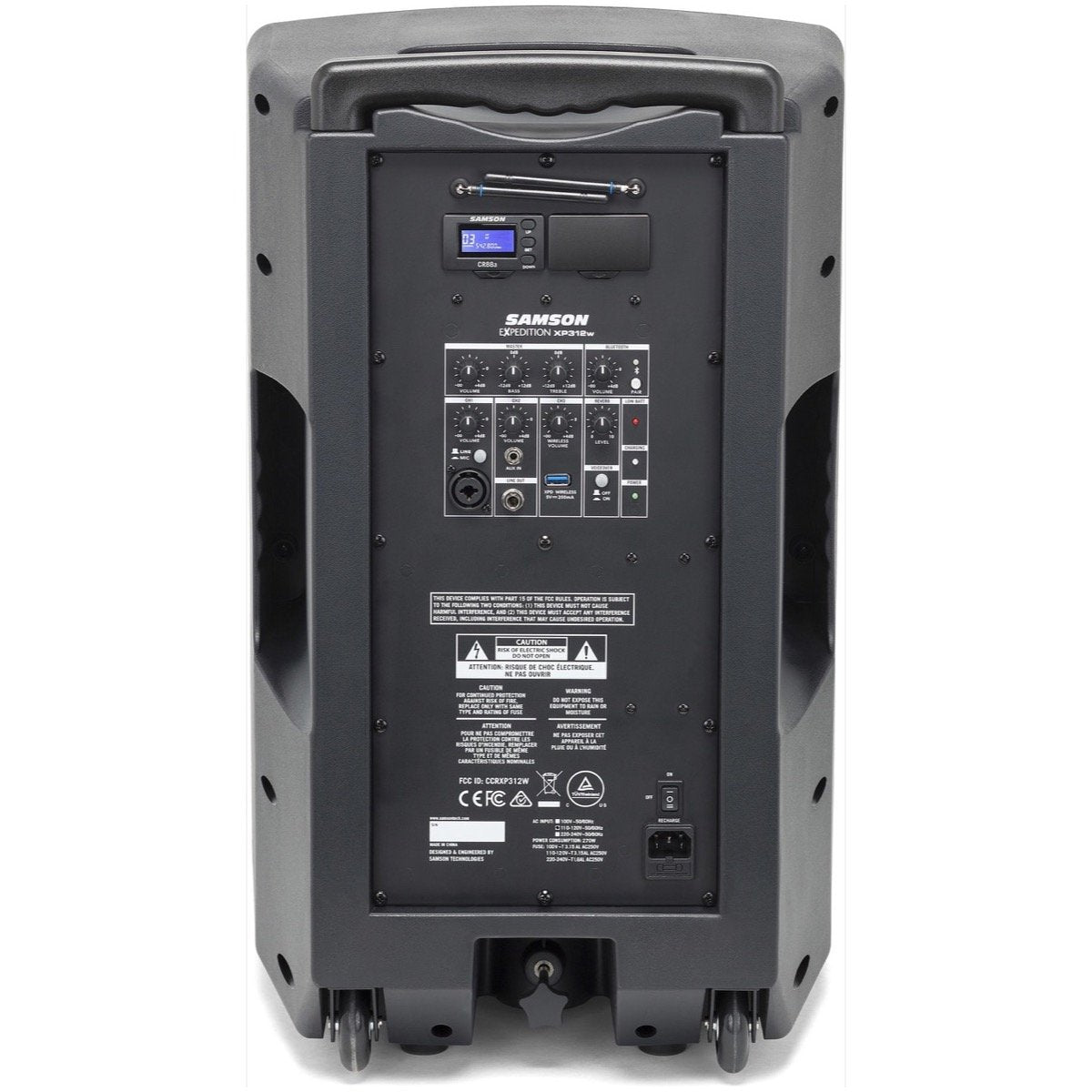 Samson XP312w Rechargeable Portable PA System, Band D (542-566 MHz)