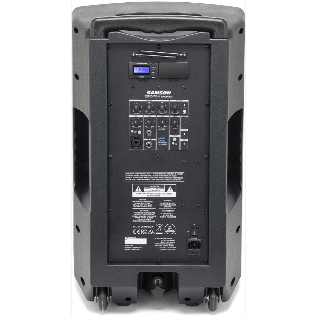 Samson XP312w Rechargeable Portable PA System, Band D (542-566 MHz)