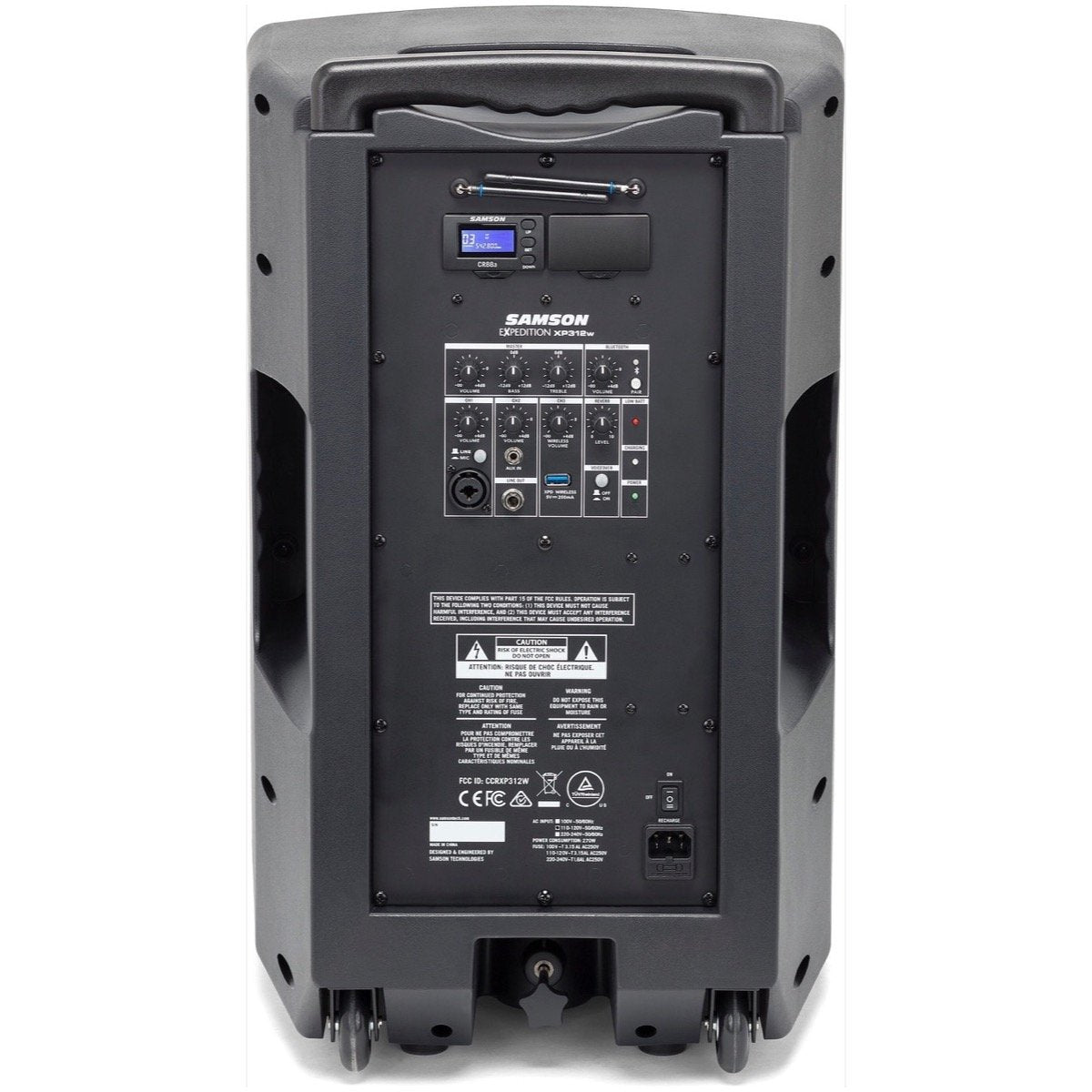 Samson XP312w Rechargeable Portable PA System, Band K (470-494 MHz)