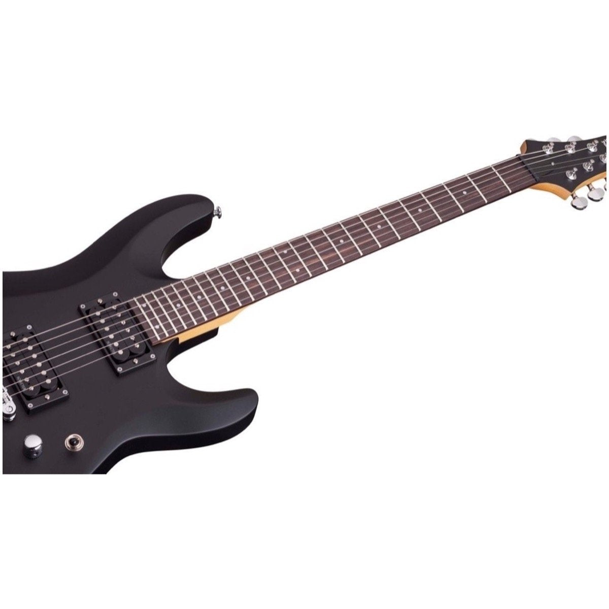 Schecter C-6 Deluxe Electric Guitar, Satin Black