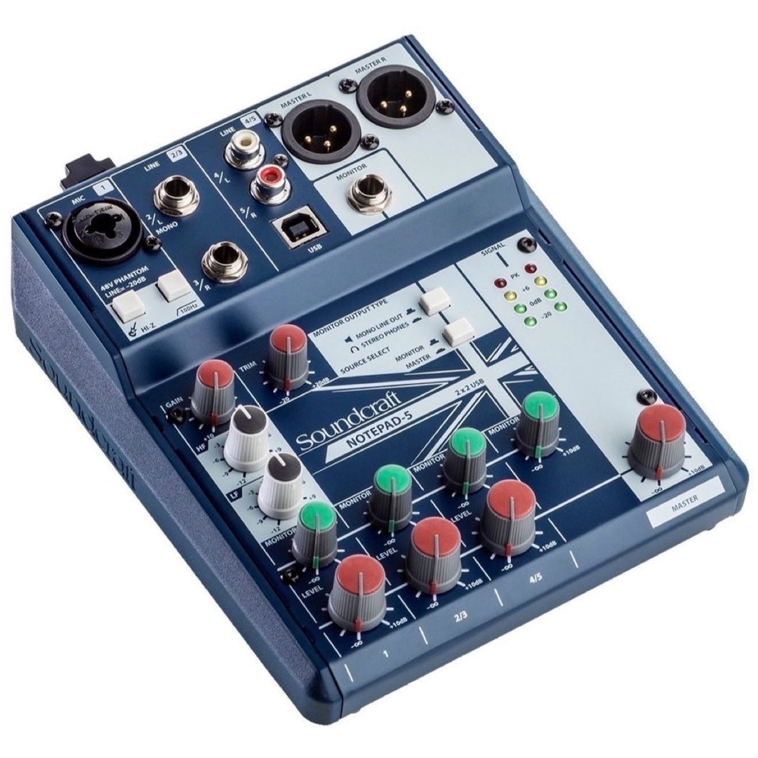 Soundcraft Notepad-5 Analog USB Mixer