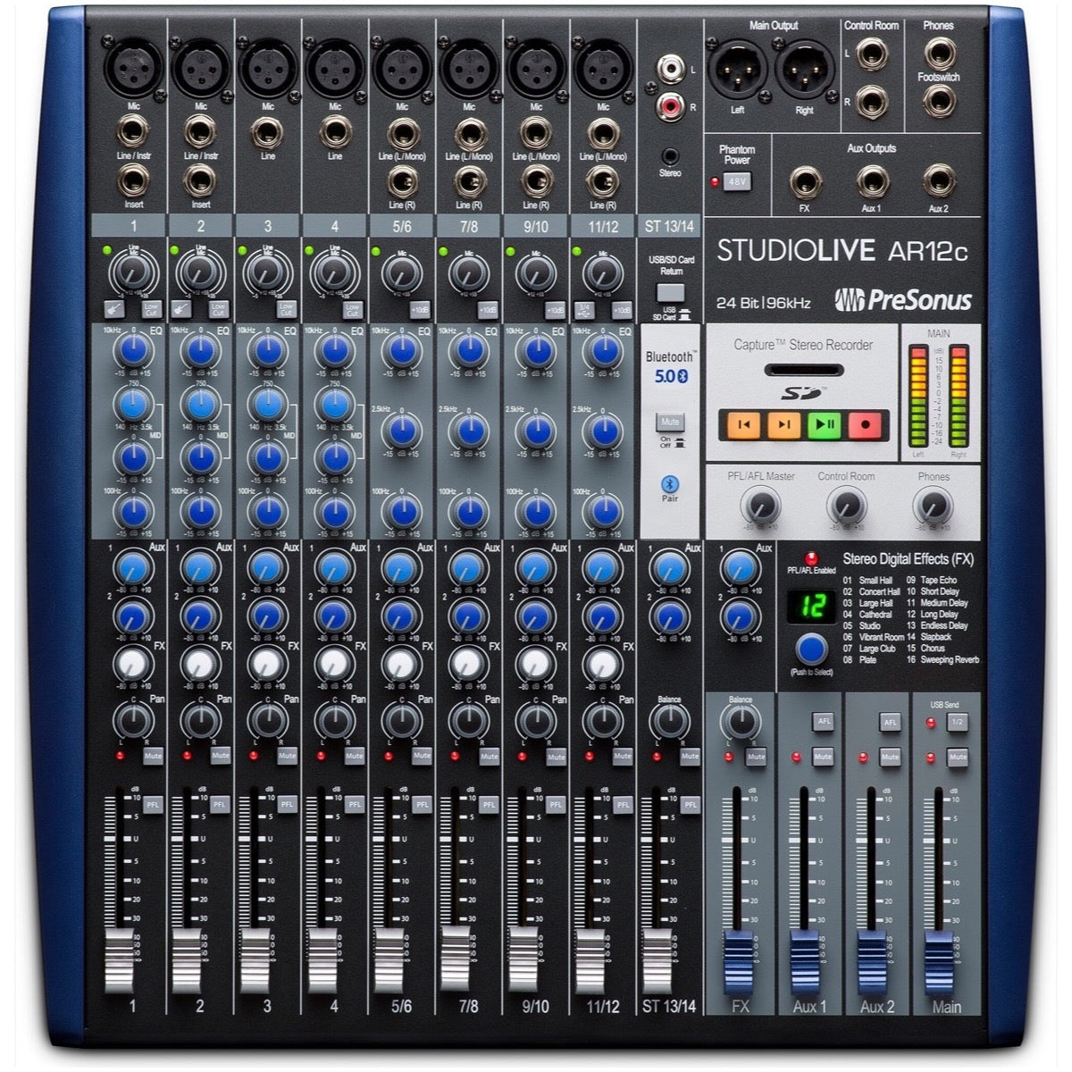 PreSonus StudioLive AR12c USB-C Mixer, 14-Channel