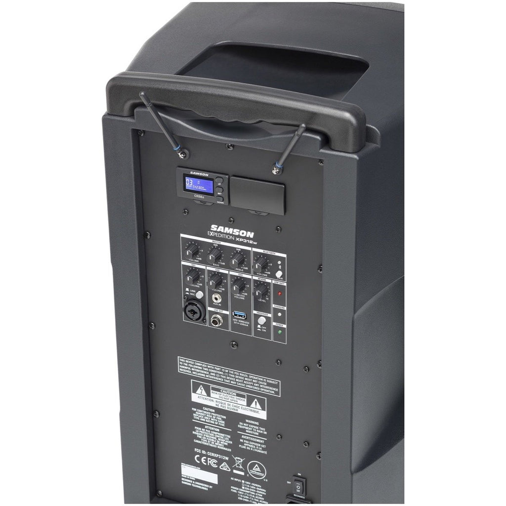 Samson XP312w Rechargeable Portable PA System, Band D (542-566 MHz)