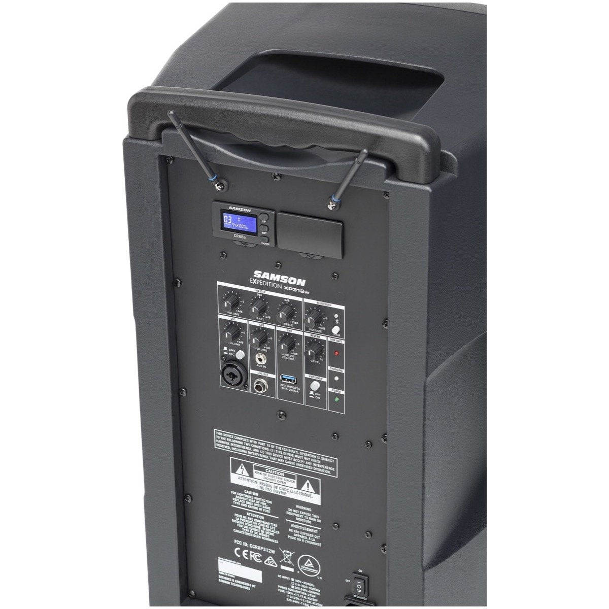 Samson XP312w Rechargeable Portable PA System, Band D (542-566 MHz)