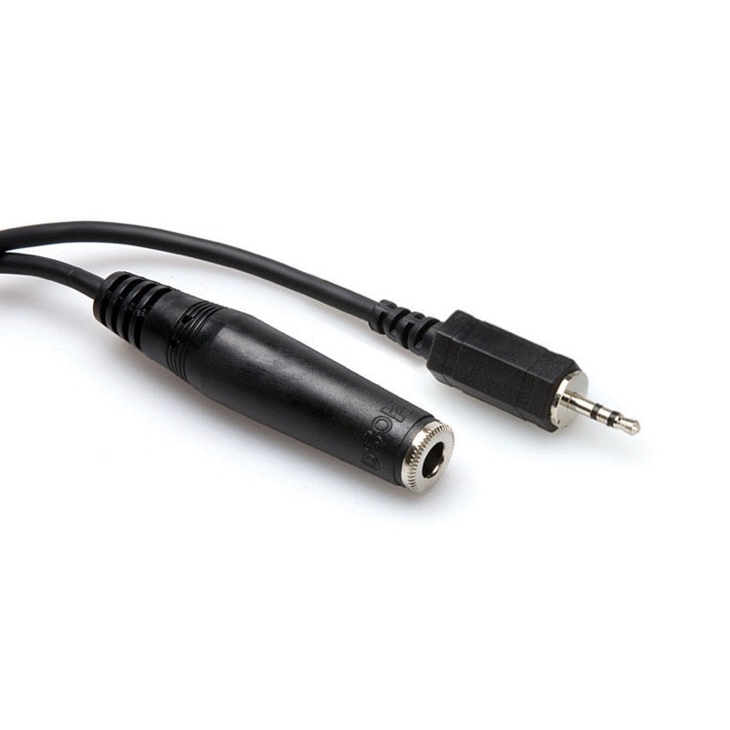 Hosa Straight Mini Plug Headphone Extension Cable, MHE-102, 2 Foot