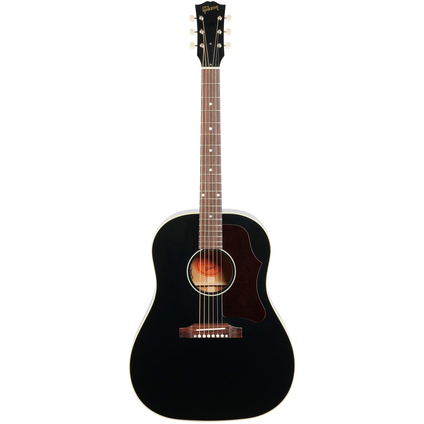Gibson '50s J-45 Original Acoustic-Electric Guitar, Ebony - Full