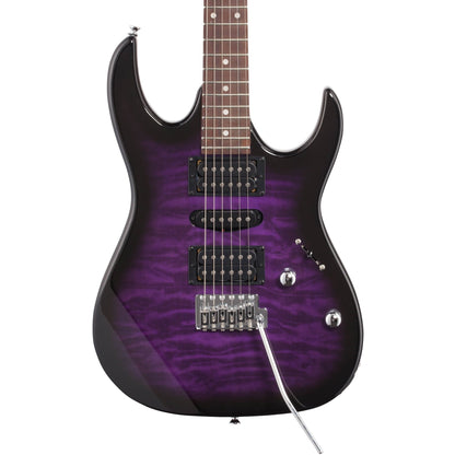 Ibanez GRX70QA Electric Guitar, Transparent Violet Sunburst