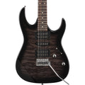 Ibanez GRX70QA Electric Guitar, Transparent Black Sunburst
