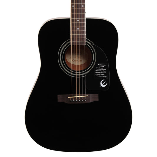 Epiphone DR-100 Acoustic Guitar, Ebony