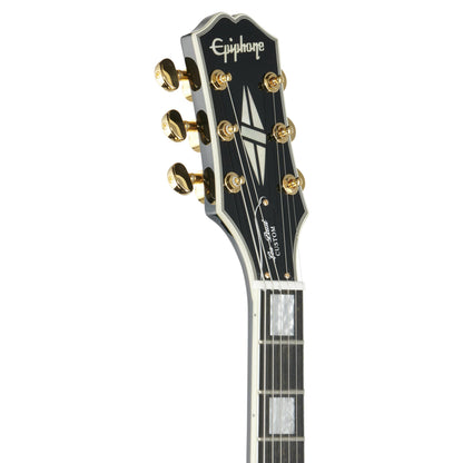 Epiphone Les Paul Custom Electric Guitar, Ebony, with Gold Hardware