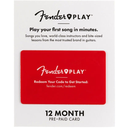 Fender Play Subscription Gift Card, 12 Month