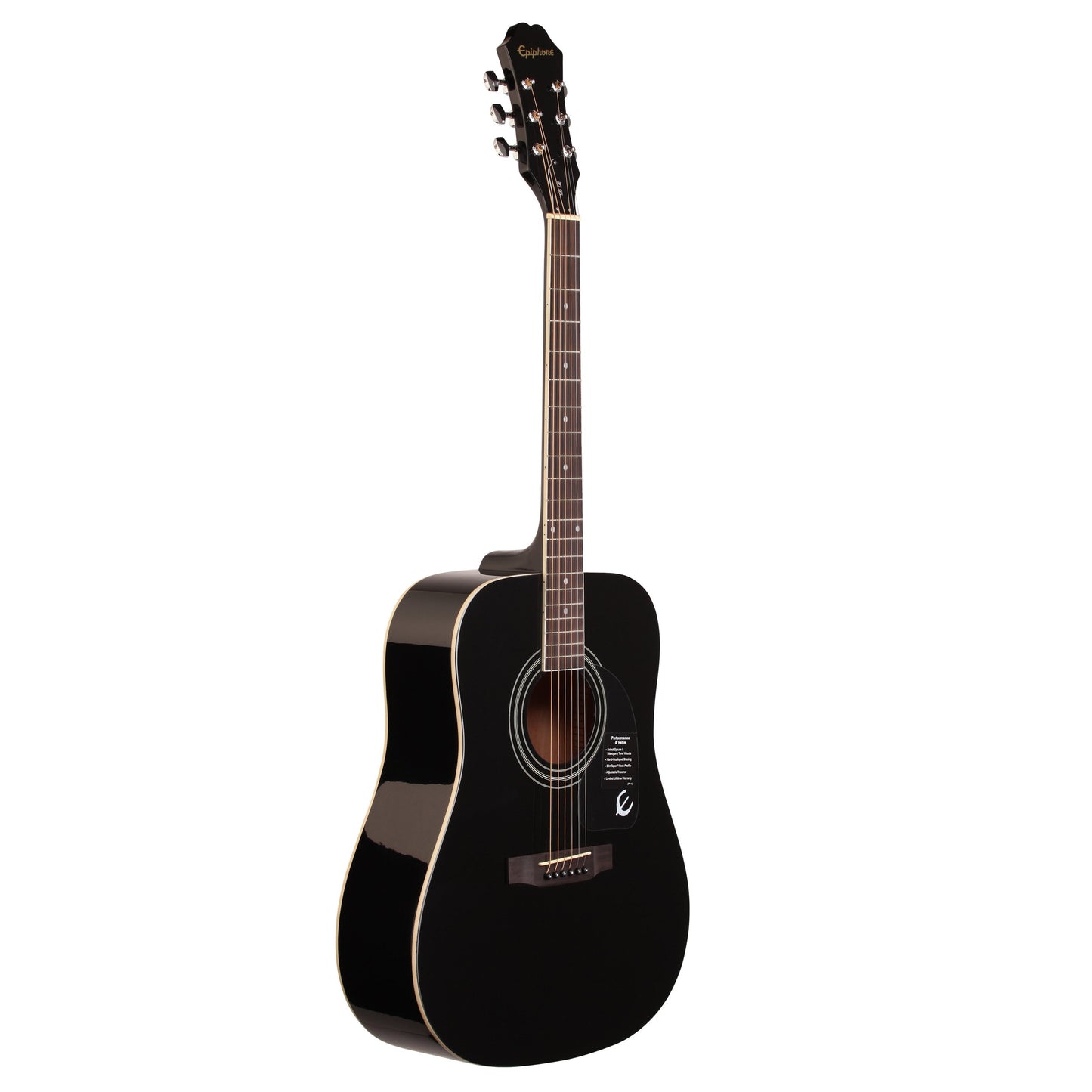 Epiphone DR-100 Acoustic Guitar, Ebony