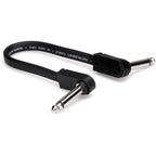 Hosa CFP Flat Right Angle Patch Cable, CFP-112, 12 Inch