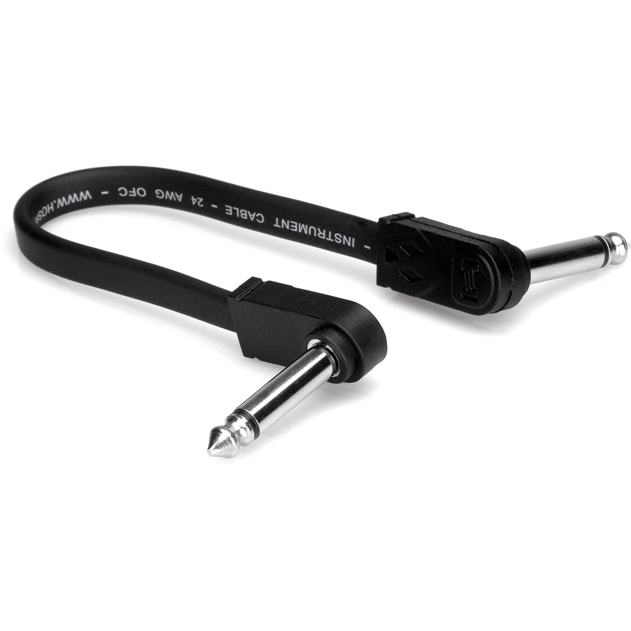 Hosa CFP Flat Right Angle Patch Cable, CFP-112, 12 Inch