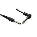 Hosa CSS100 Series TRS to Right Angle TRS Interconnect Cable, CSS-103R, 3 Foot