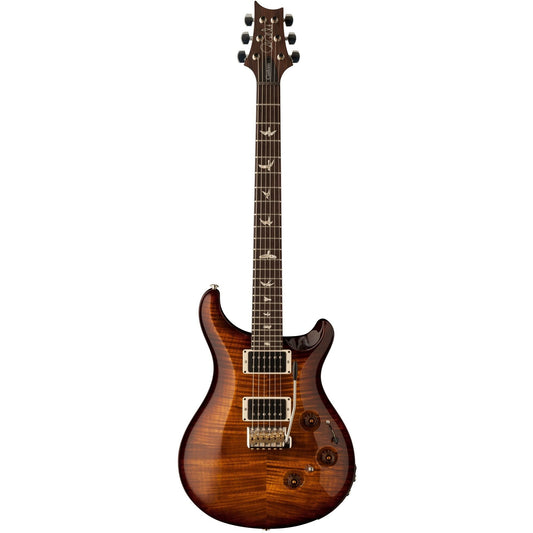 PRS Paul Reed Smith Custom 24 Piezo Pattern Regular Electric Guitar (with Case), Black Gold Wrap Burst