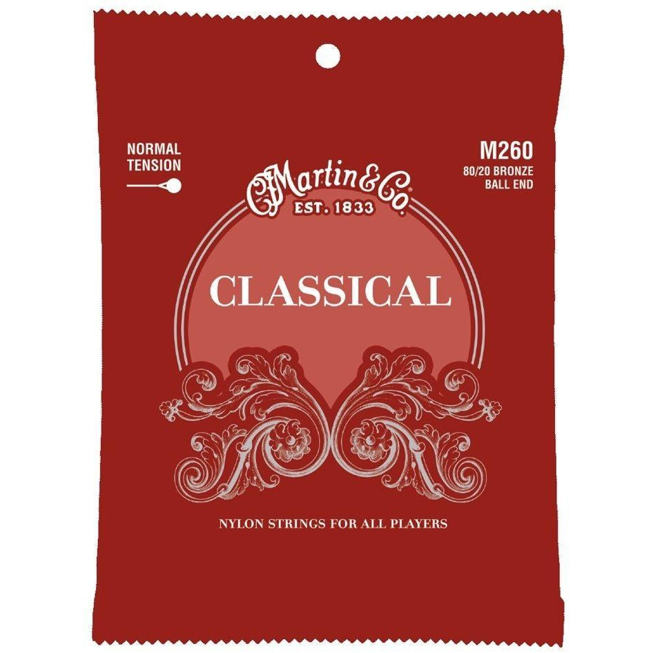 Martin M260 80/20 Bronze Ball End Classical Guitar Strings