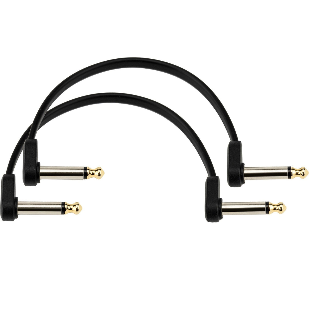 D'Addario Flat Patch Cables, PW-FPRR-206OS, Offset, Twin Pack, 6 Inch