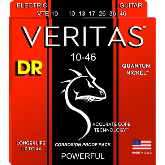 DR Strings Veritas Electric Guitar Strings, VTE-10