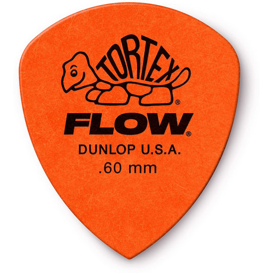 Dunlop 558 Tortex Flow Guitar Picks (12 Pack), 0.60mm