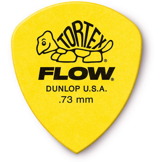 Dunlop 558 Tortex Flow Guitar Picks (12 Pack), 0.73mm