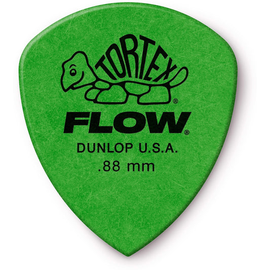 Dunlop 558 Tortex Flow Guitar Picks (12 Pack), 0.88mm